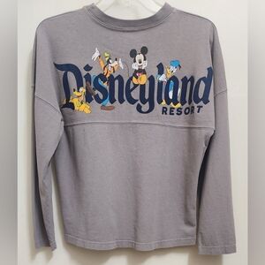 Disneyland Resort Kids XL Boy Mickey Goofy Pluto Donald Grey Taupe Spirit Jersey